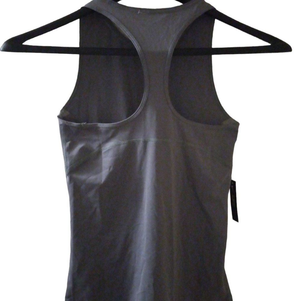 NWT! NIKE Pro Dri-Fit Racerback Slim Fit Tank Top Heathered Gray Women's Size XS - Picture 3 of 12